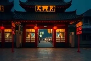 《旧钟表店》封面，橱窗里数十只走时不同的钟