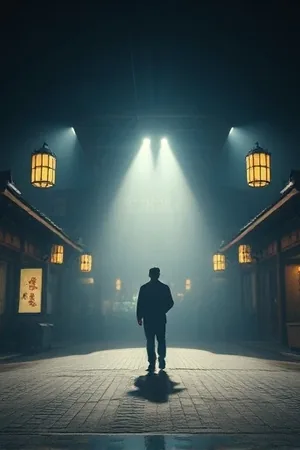 《雨林电台》竖版海报，雨幕中的广播天线