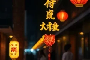 《零点首映》封面，影院门口排起的长队与霓虹招牌